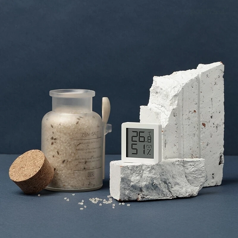 Xiaomi-Hygromètre Therye.com électrique, capteur de température numérique, version mini, écran LCD, support de bureau, support mural