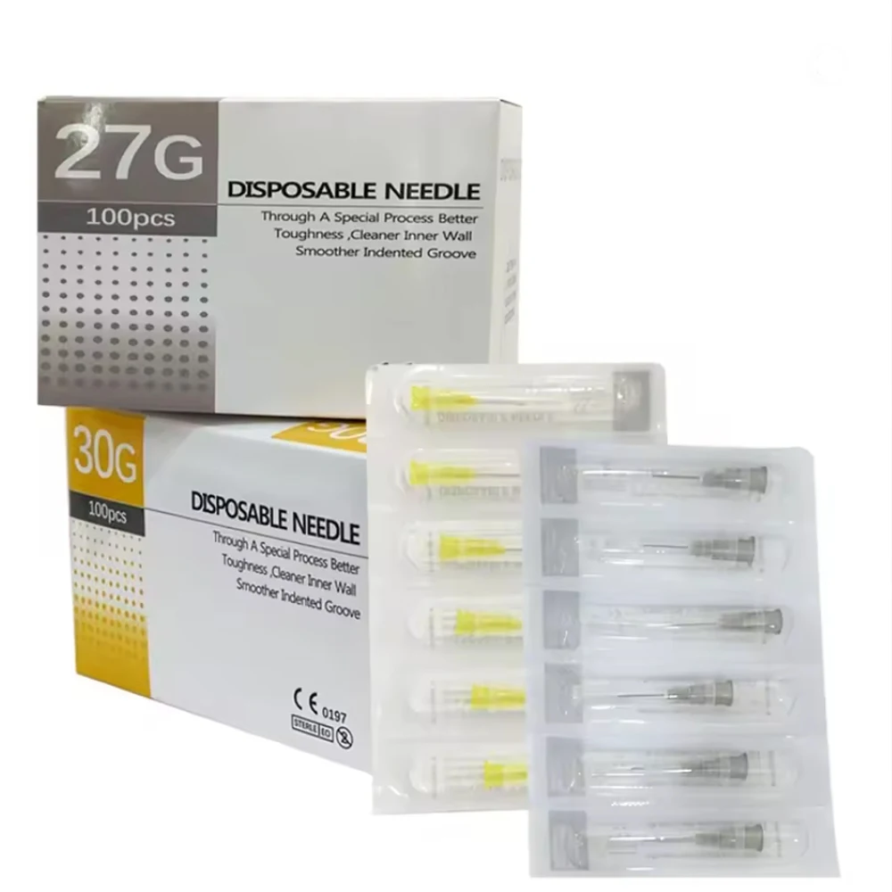 18G 25G 27G 30G 31G 34G 31G Painless Small Superfine Beauty Needle Disposable Injection Piercing Needles 1.5/4/6/13mm