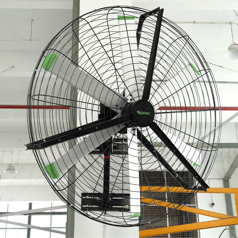 JULAI Factory Direct Supply 2m Large Wall Mounted Fan 80 Inch Large Wall Mounted Fan 6.6 Fit Large Industrial Wall Mounted Fans