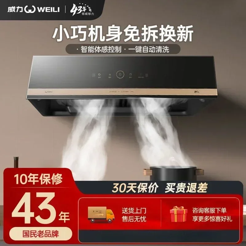 Powerful WLT30 range hood household kitchen high suction smoke exhaust Chinese European style range hood rental room range hood