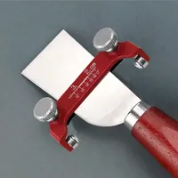 Fixed Angle Knife Sharpener, Aluminum Honing Guide Chisel Sharpening Holder Guide for Woodworking Chisels and Planes with Scale