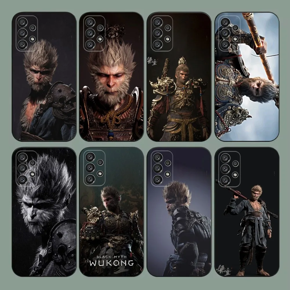 

Black Myth Wukong Phone Case For Samsung Galaxy A20,A21s,A22,A31,A32,A52,A53,A72,73,A80,A91 Soft Black Cover