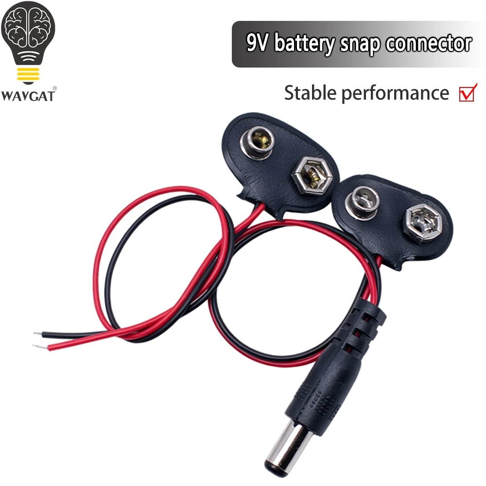 90 DC 9V Battery button power plug for Arduino Mega 2560 1280 UNO R3 132 9V battery buckle