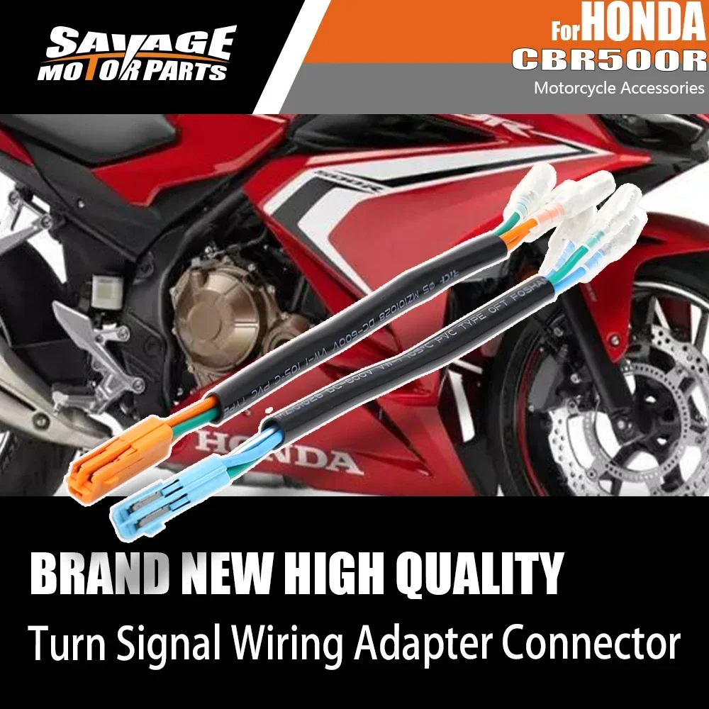 

Motorcycle Turn Signal Wiring Adapter Connector For HONDA CBR 500R 650 1000 RR CRF 250L CTX NC 700 750 MSX 125 Moto Accessories