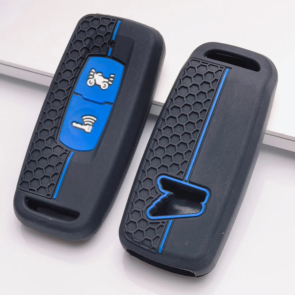 Silicone Motorcycle Smart Key Fob Cover for Honda PCX125 PCX150 PCX160 ADV150 Vario Click125 Click150 Sport Motorbike Key Holder