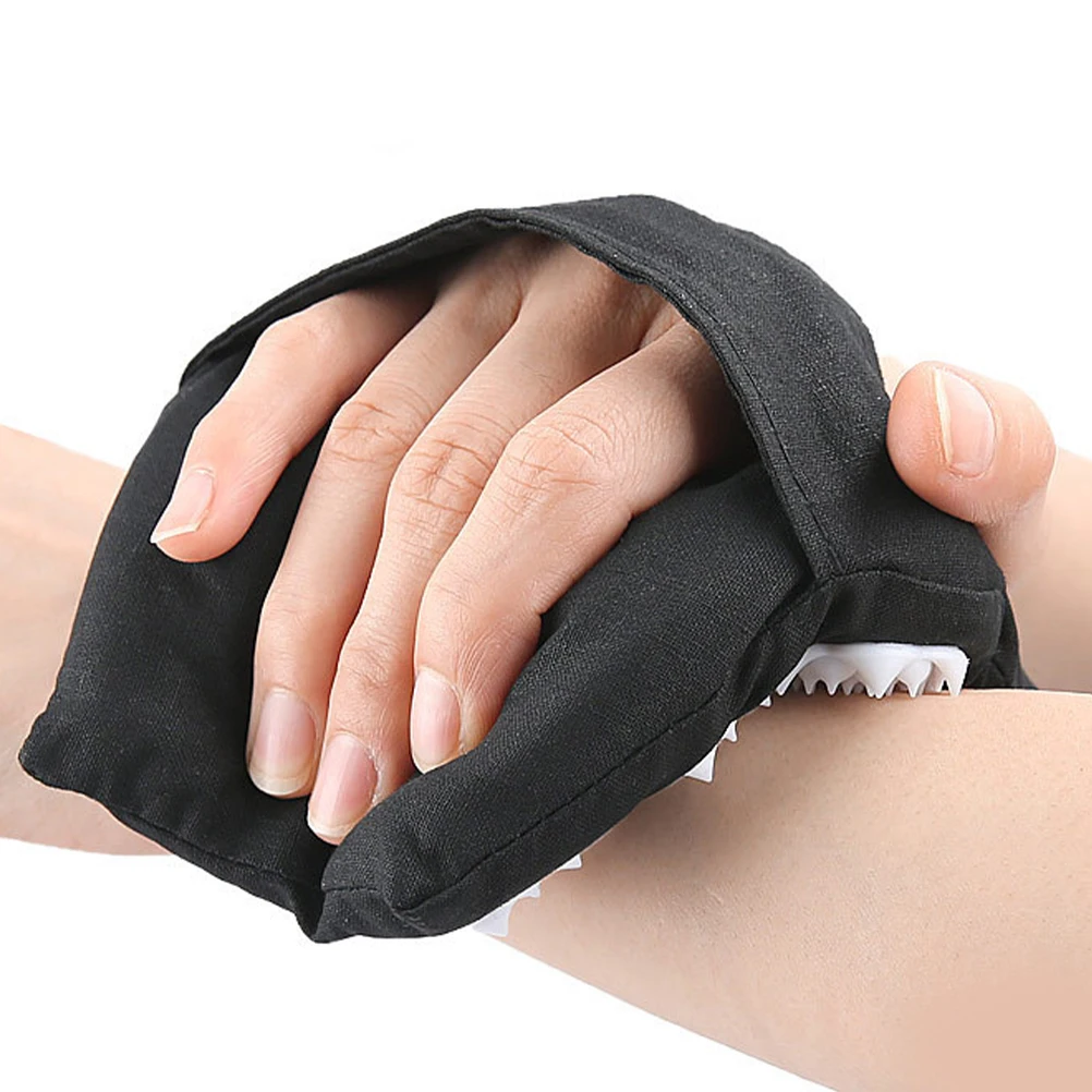 

2 Pcs Massage Gloves Hand Roller Brush Ball Tool Chest Massager Held Back Sponge Massagers for Muscles