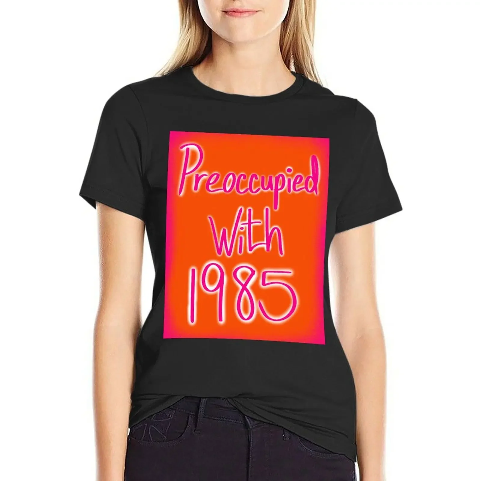 

1985 T-Shirt plus size tops heavyweights blanks graphic t-shirts for Women