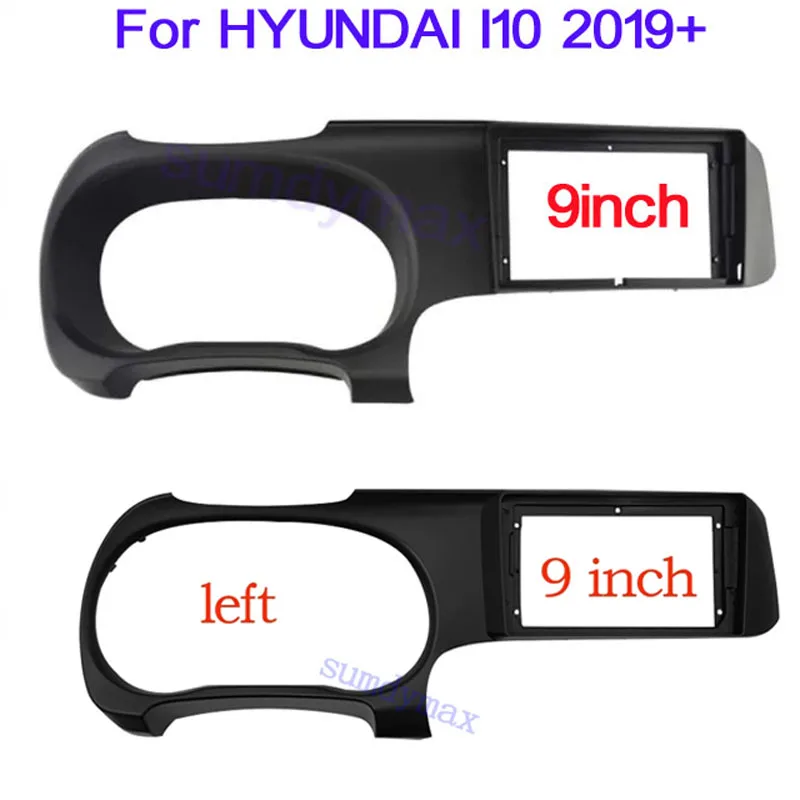 

9-дюймовый автомобильный радиоприемник, рамка для Hyundai I10 I-10 2019 2020 + комплект крепления жгута стереопанели, декодера проводки