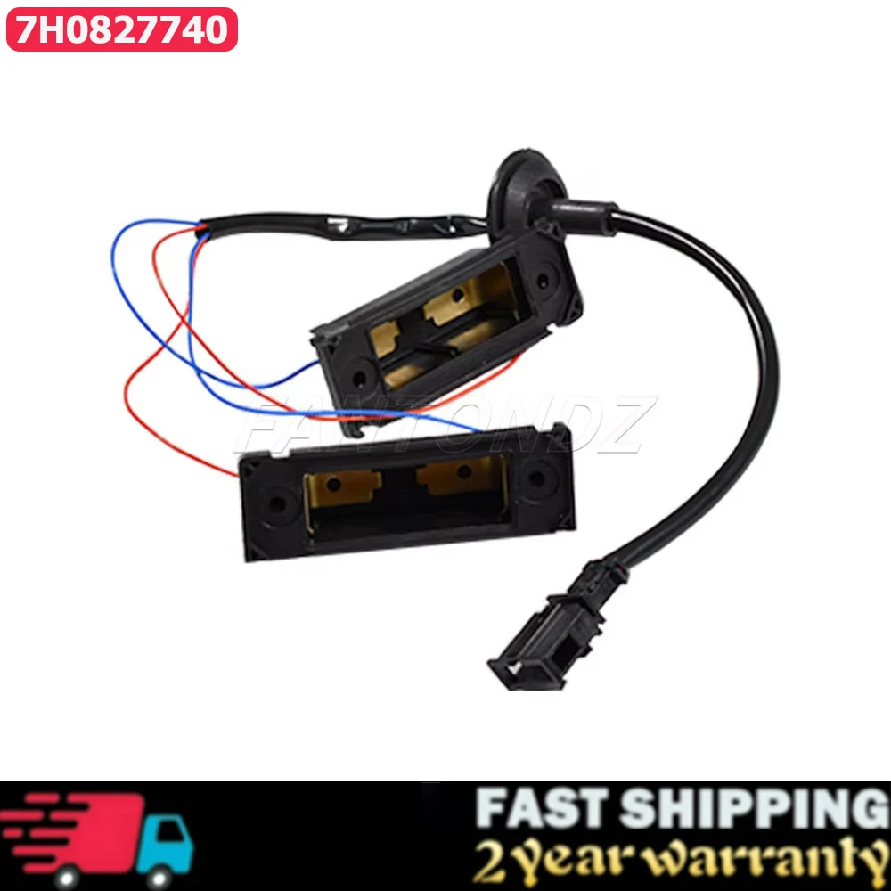 7H0827740 For Volksawgen Transporter T5 T6 Rear License Plate Lamp Cabel Housing For VW Caddy MK2/MK3 2004-2015