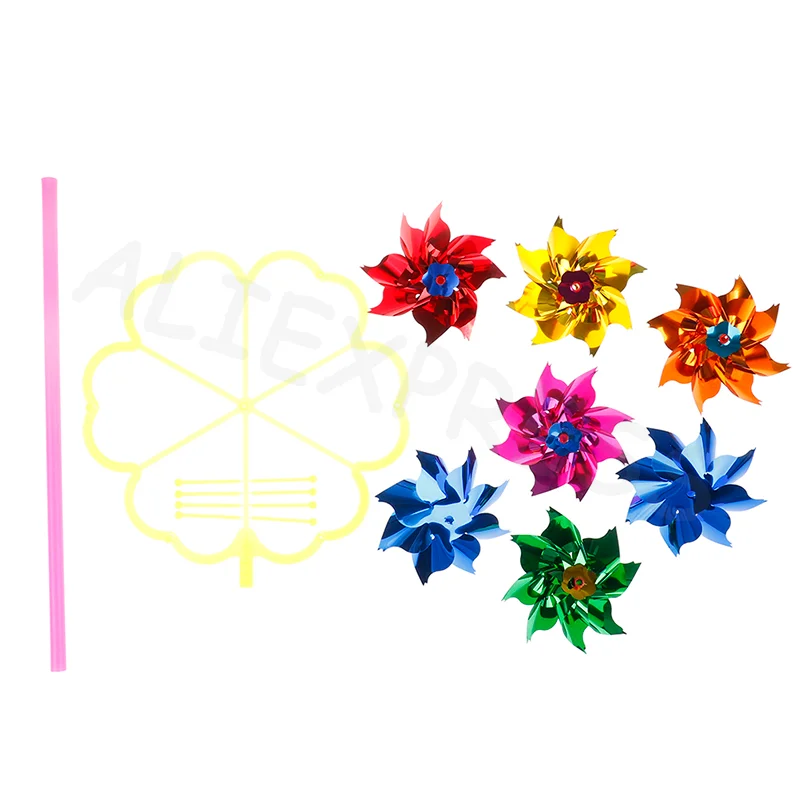 家庭菜園 庭 子供のおもちゃ 装飾用風車 屋外スペース用 カラフルDIY スパンコール風車 ウィンドスピナー