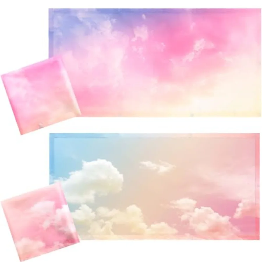 2 Pcs Fluorescent Light Covers for Ceiling Lights 4' x 2' Fluorescent Light Filters Classroom Magnetic Cubicle Covers for Ceili