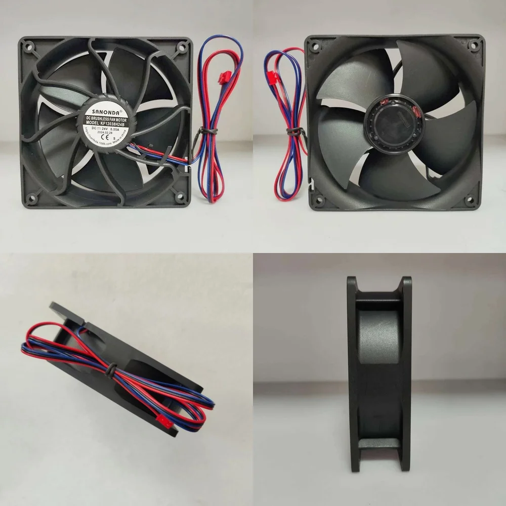 

For SANONDA 12038 Laptop Cooling Fan 24V 0.55A Desktop PC Cabinet Chassis Fan for Gaming Laptop Notebook Computer Heat