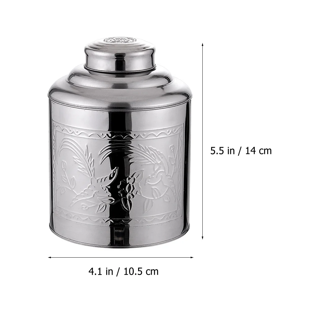 Tea Canister Storage Tin Jar Coffee Container Sugarmetal Loose Steel Containers Stainless Leaf Kitchen Canlid Sealed Airtight