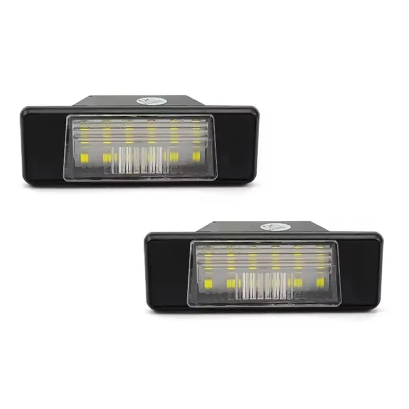 A13F-Car LED License Plate Light Error Free Lamp For Nissan X-Trail T30 T31 Qashqai J10 J11 Primera Pathfinder R51 2Pcs