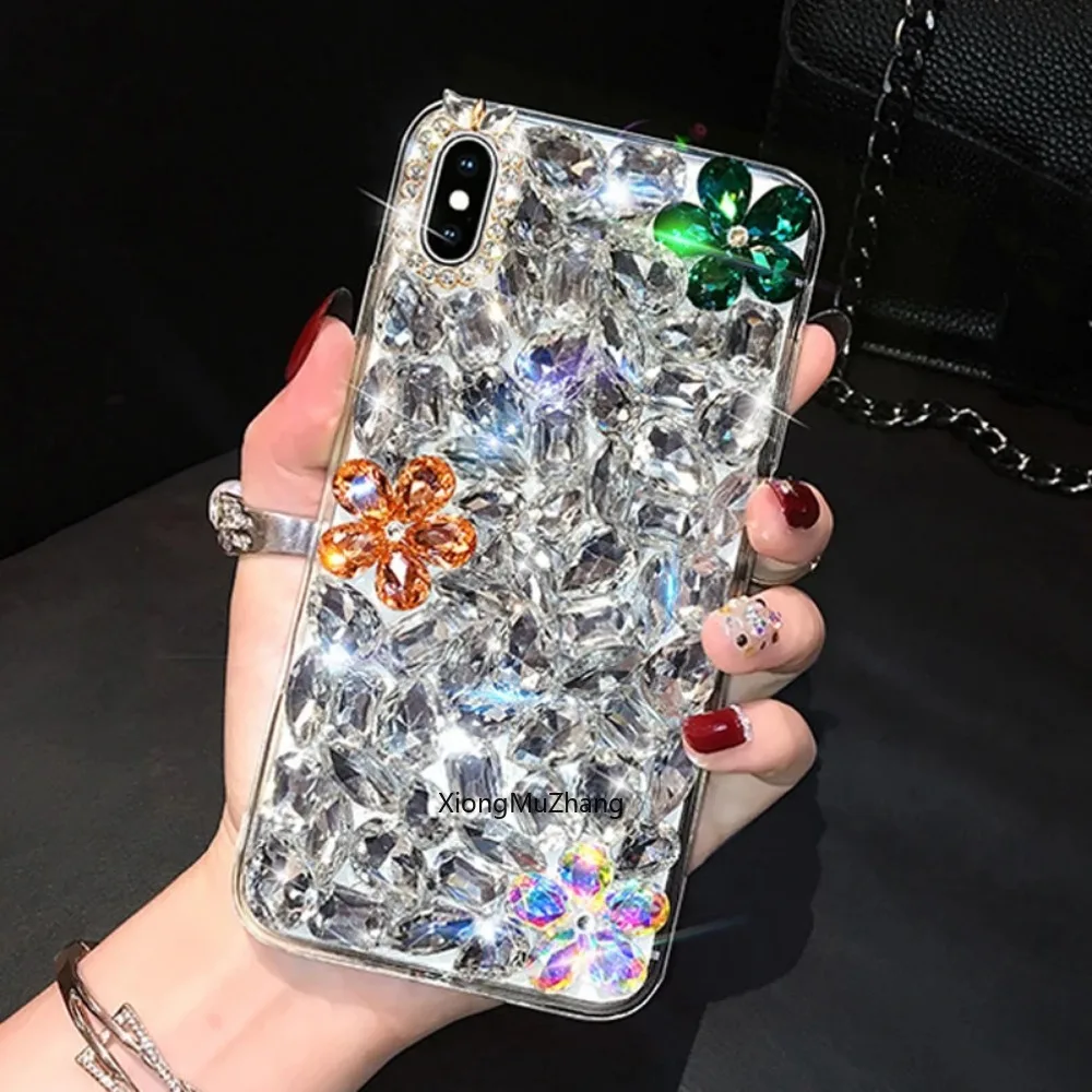 

Fashion Full Bling Diamond Rhinestone Custom Case for IPhone 15 14 Plus 13 12 Mini 11 Pro Max XSMax XR X 8 7 Plus Crystal Cover