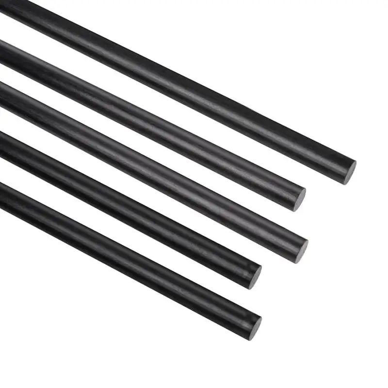 Imagem -03 - Carbon Fiber Round Rod para rc Airplane High Strength Light Peso Faça Você Mesmo Composite Acessório para rc Airplane d 118 mm L:100 mm 200 mm 250 mm 500 mm pc Peças 10 Peças