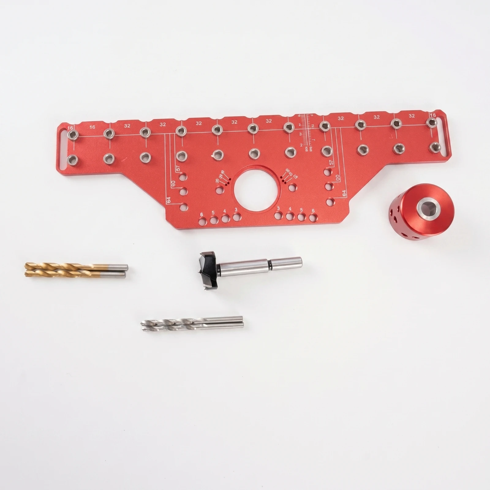 Cabinet Hinge Drilling Jig Aluminum Alloy Hinge Drilling Jig Cabinet Door Template Precision Tool Long-Lasting for Carpenters