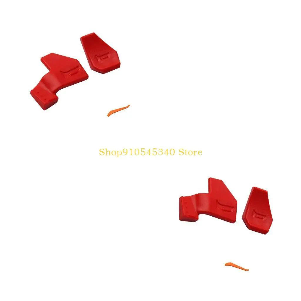U2JA Long and Short Horn Button Cover Set for Motorcycle Handlebar Control, Pry Tool Included for Thumb Access Point