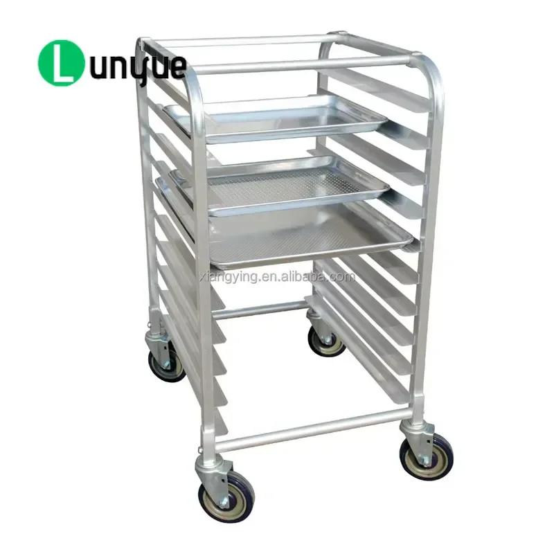 NSF Approved Grade 10 Stainless Steel Bread Display Stand PTZ System Rack BUN Pot Holder Durable Kitchen Storage Shelf for