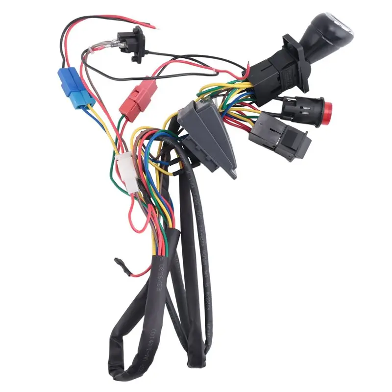 YSUN-3X Children Electric Car DIY Modified Wires And Switch Kit, Kids Electric Car 4WD Ride On Accessories Single Line