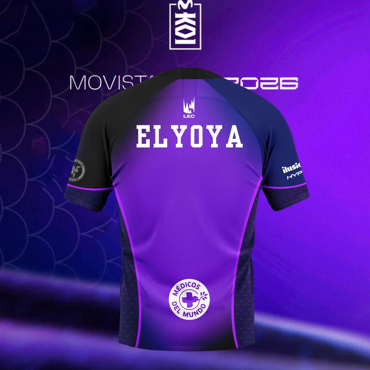 The 2026 New Movistar KOI E-sports Team T-shirt Is Suitable for Daily Wear By Both Men Women Is Appealing To Gamers