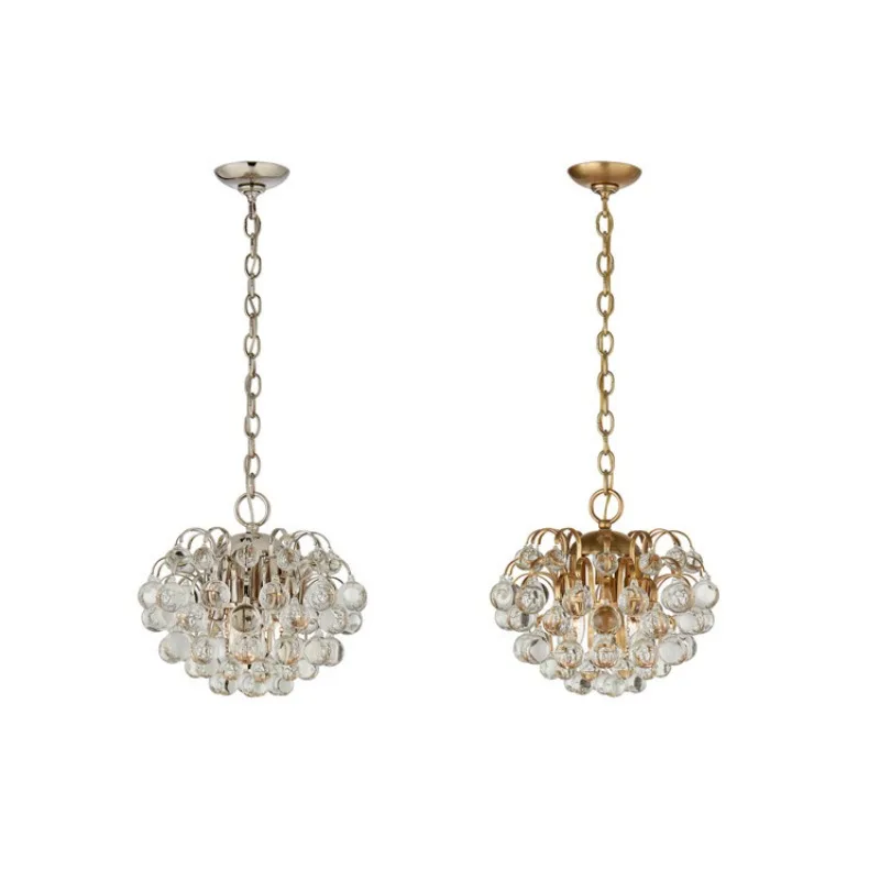All-copper postmodern crystal restaurant light luxury personality creative designer club simple studio art chandelier