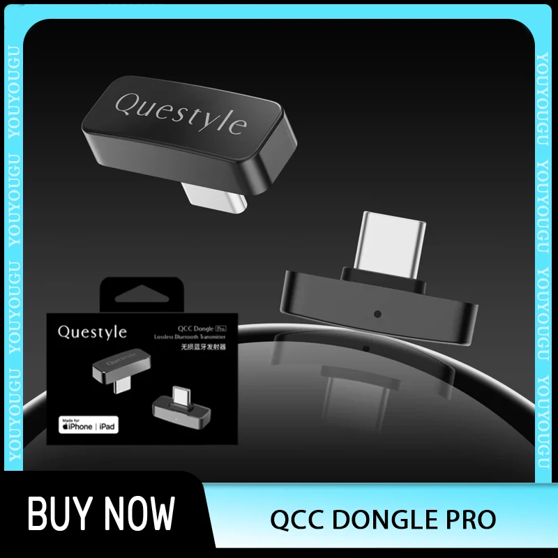 Questyle QCC Dongle Pro LDAC Lossless Bluetooth 5.4 Transmitter Supports Snapdragon Sound with AptX Gifts