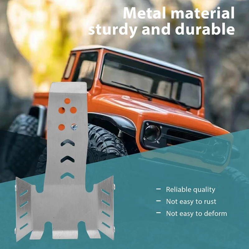 Stainless Steel Chassis Armor Axle Protector Skid Plate For Vanquish VS4-10 Phoenix VS410 RC Crawler Car Upgrade Parts