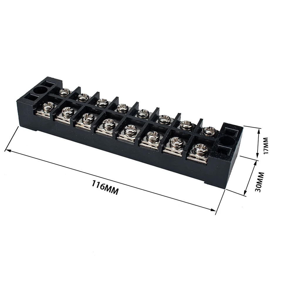 

5 комплектов, 8P клеммная колодка, 25A, 8 позиций, барьерная полоса, черные, прочные качественные винты, пластиковые крышки, защитная клеммная колодка