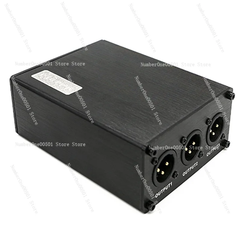 Audio signal splitter 1 in 4 out microphone splitter audio isolation signal conversion anti-interference isolator