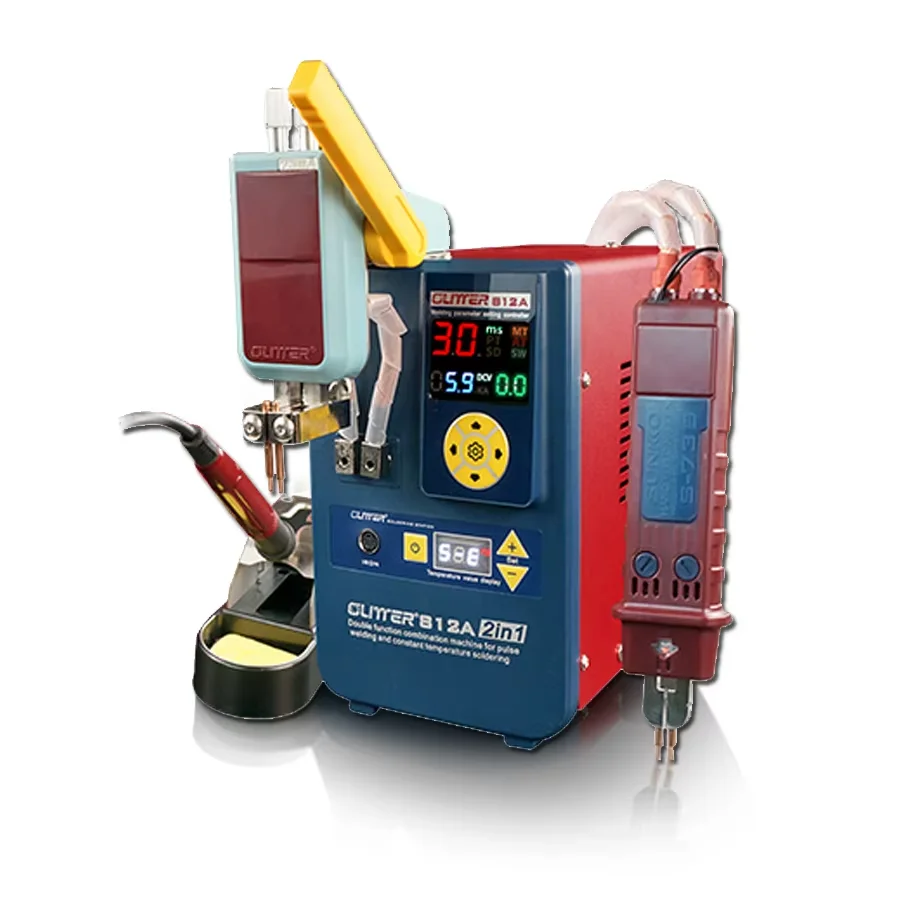 GLITTER 812A 14.5KW Multifunctional Spot Welder 2 in 1 Energy Storage Pulse Welding Machine for Battery Pack Assembly
