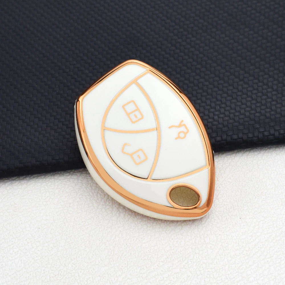 2/3 أزرار حافظة مفاتيح السيارة من البولي يوريثان غطاء لتويوتا ماليزيا Truguard VG إنذار كوبرا لرينو لوجان مفتاح حامل ملحقات السلسلة