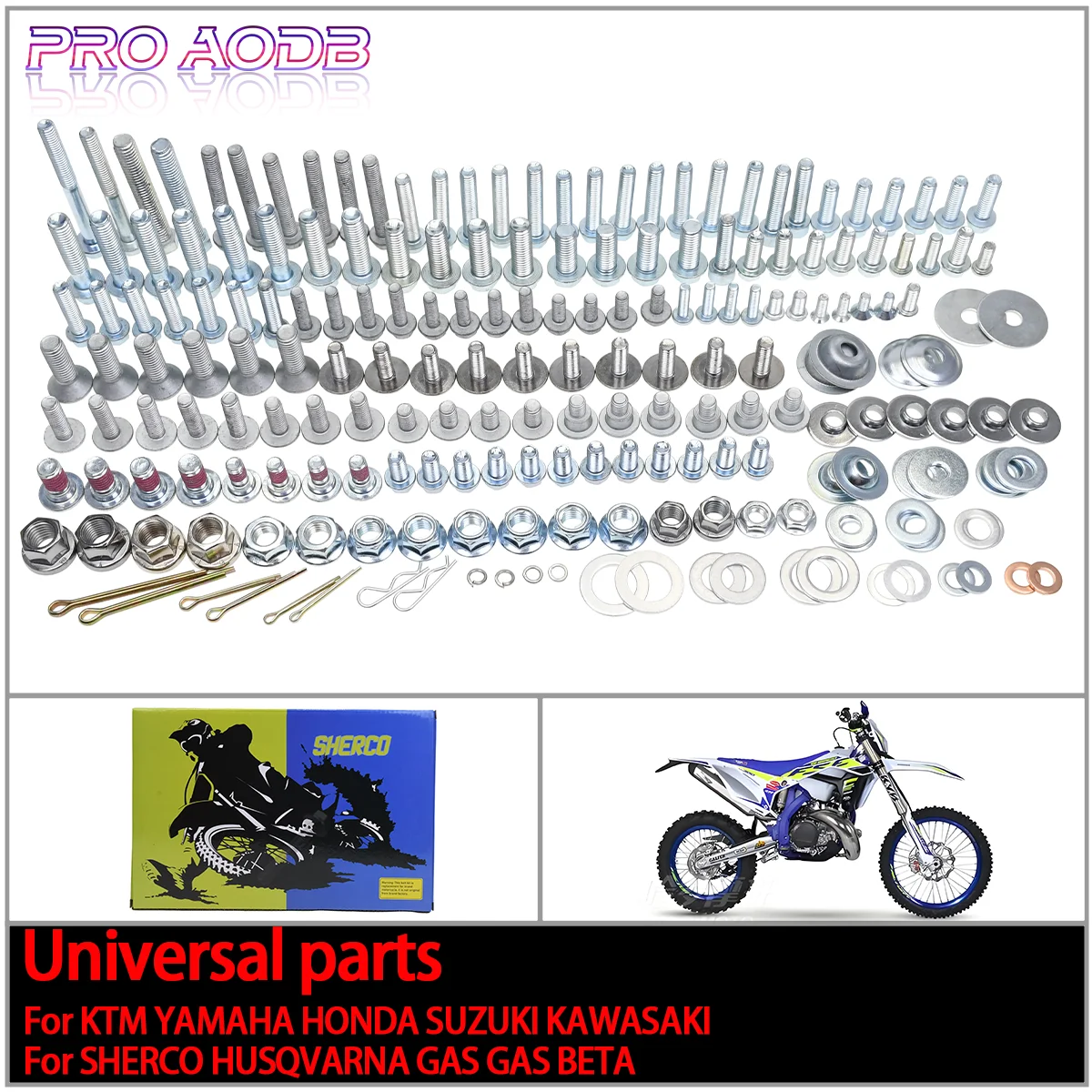 

Hardware Bolt Full Plastics Fastener Kit For Sherco SE-R SEF-R Factory SC SCF HONDA CR CRF 125 150 250 R X RX CRF250R Dirt Bike