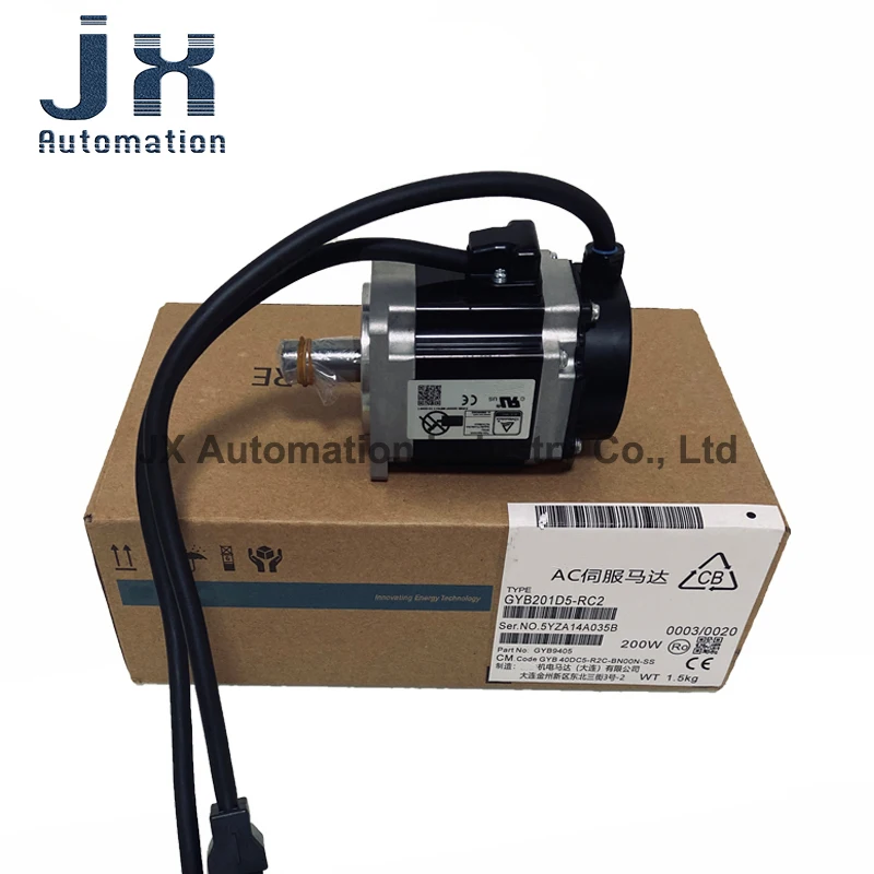 Original AC Servo Motor 3-phase 200V 200W 3000r/min GYB201D5-RC2 GYS201D5-RC2-B