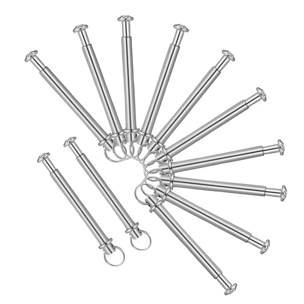 

12 Sets Fan Accessories Ring Rivets Repair Kit for Folding Fans Handmade Stainless Steel Decorative Versatile