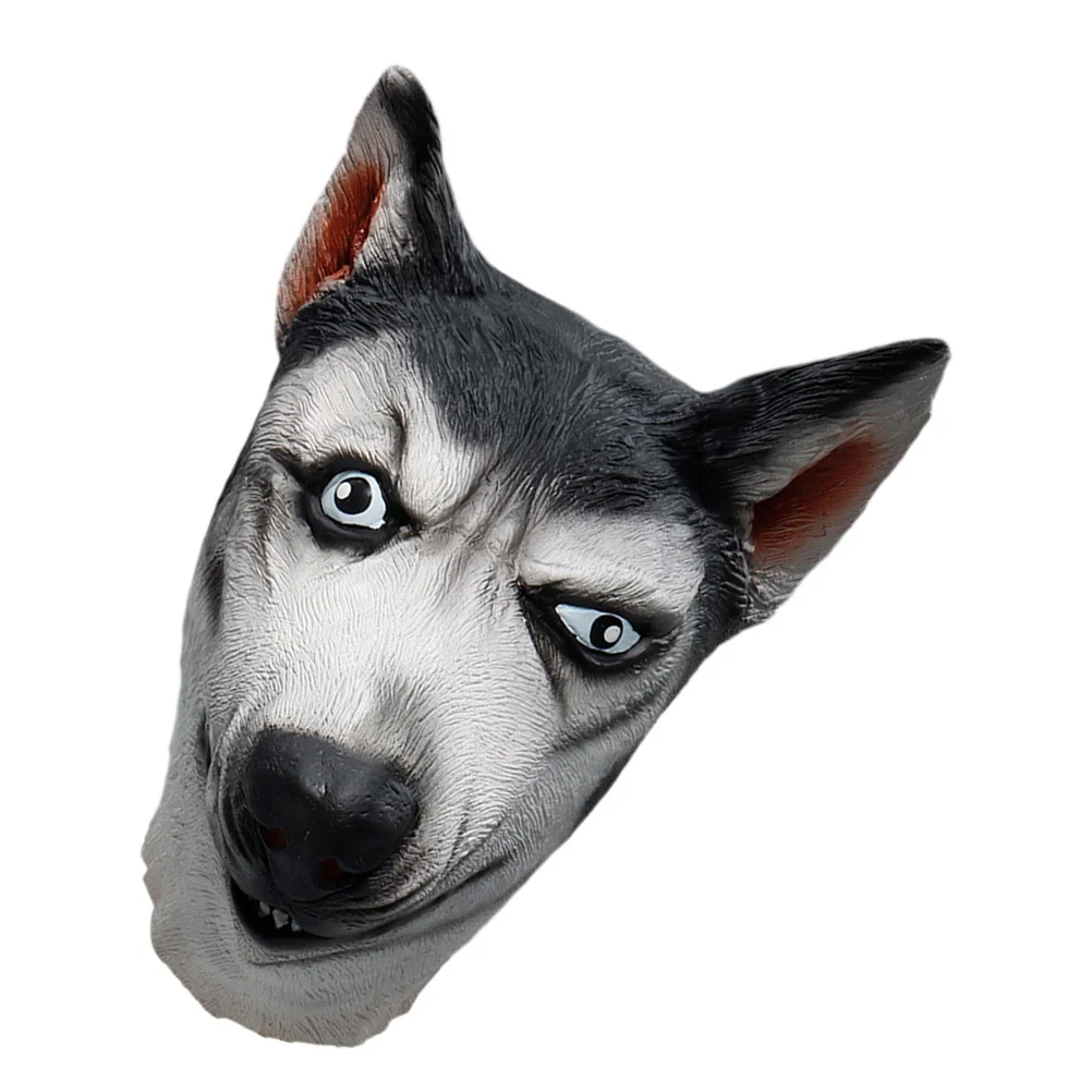 Party Puppy Head Animal Novelty Masquerade Halloween Dog Costume Make Husky