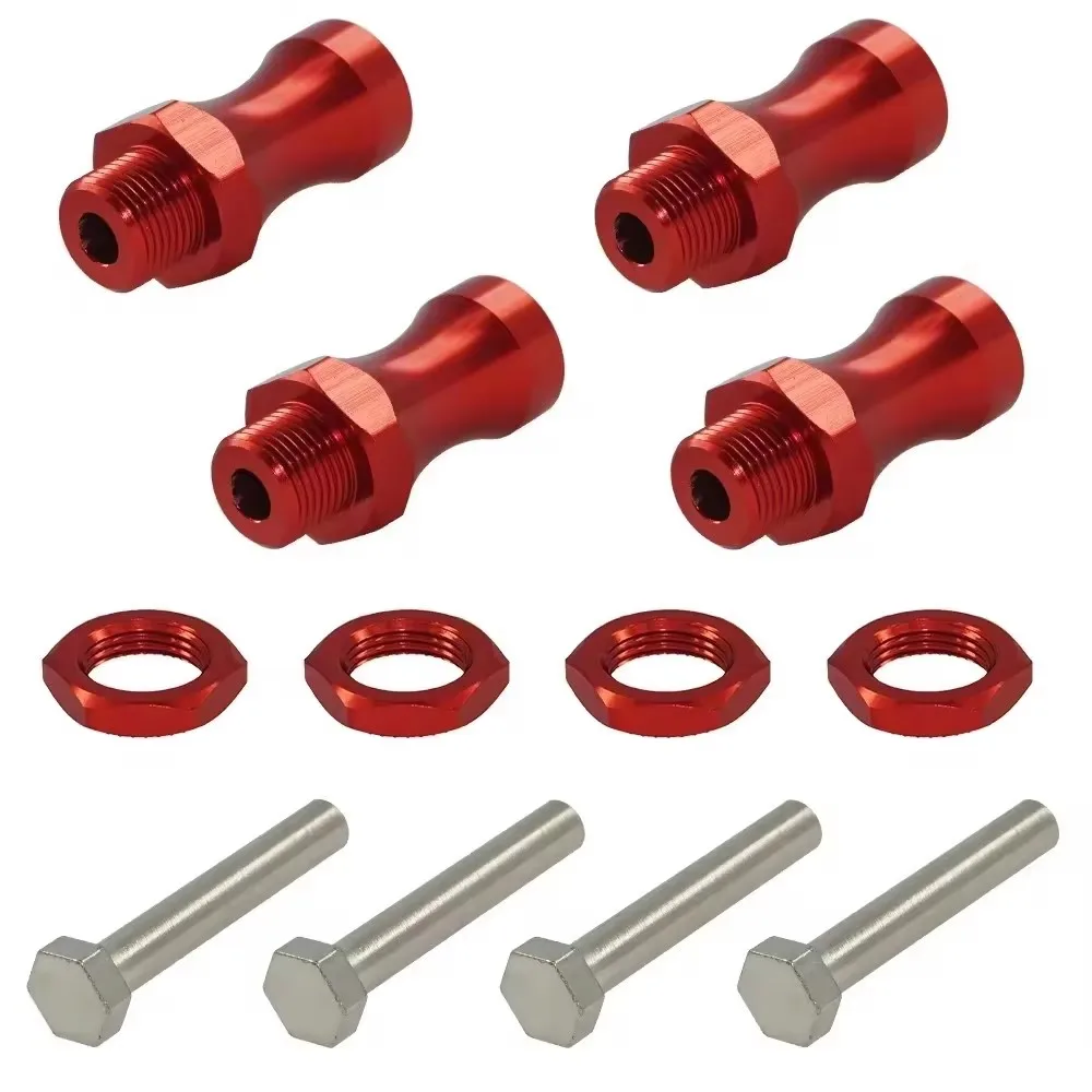 4pcs 12mm To 17mm Wheel Hexagon Screwdriver 30mm Long Hexagon Adapter Widening Device, Applicable To 1/10 RC Truck