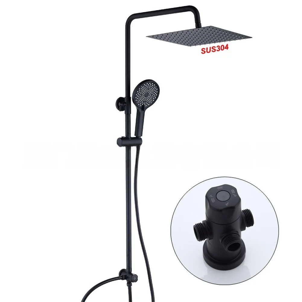 Dual Outlet Splitter Shower Splitter Valve For Versatile Shower Use Tool-free Installation For Overhead Showerhead