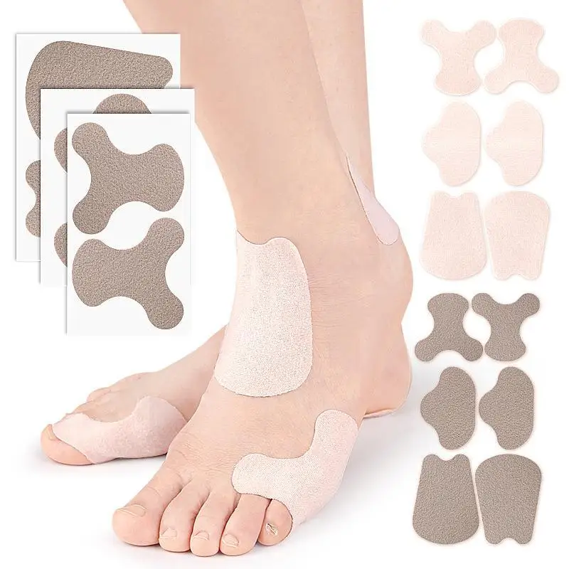 2Pcs Foot Protection Pads Self Adhesive Anti Friction Patches Prevent Blisters Cushion For Heel Toe Ankle High Heels Shoes Wear