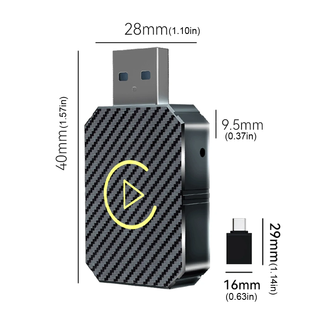 1/2/3pcs Android Auto Adattatore Per Wireless CarPlay 2 in 1 Mini Plug & Play Smart AI Box BT WiFi Per Wired CarPlay/Andriod Auto Car