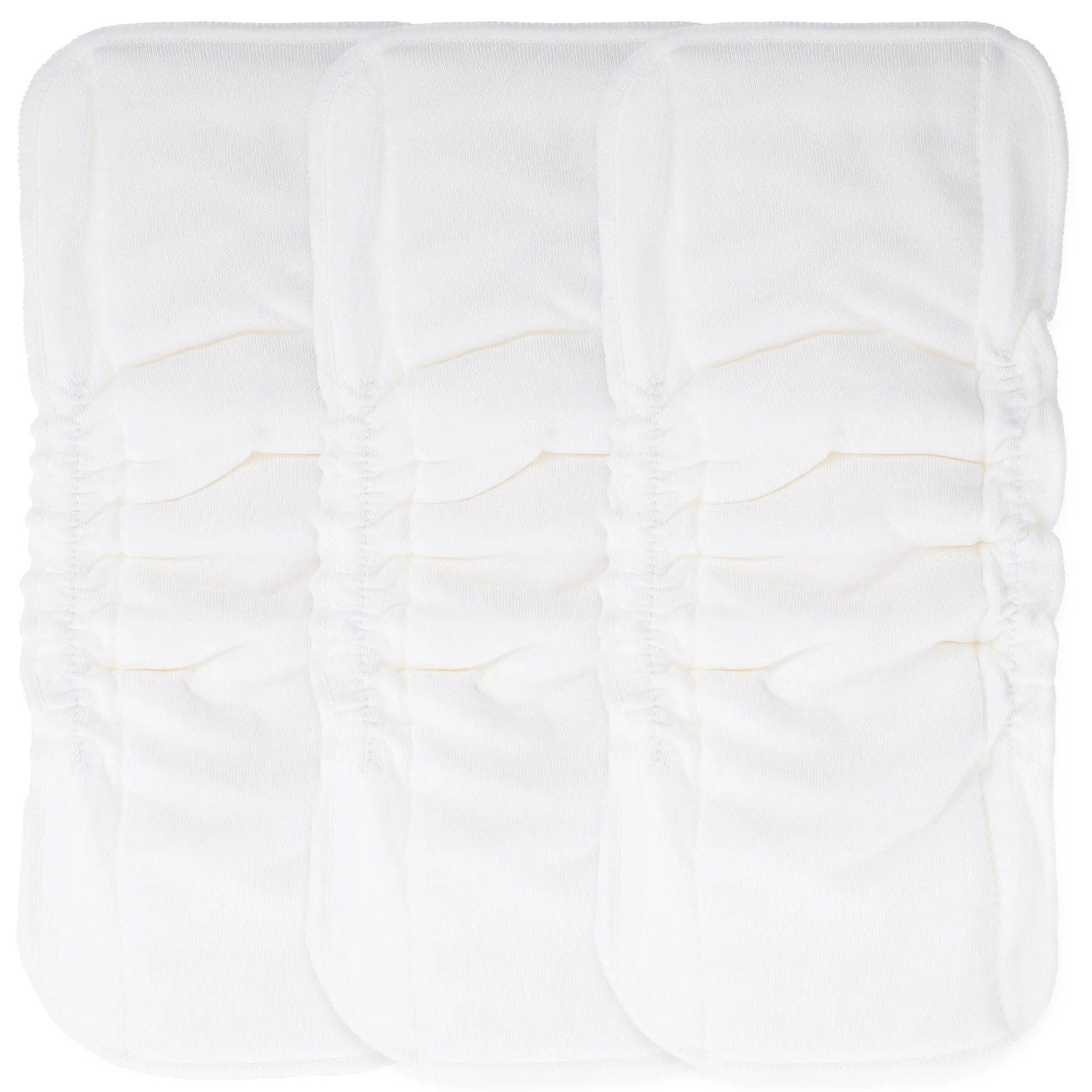 

3Pcs Bamboo Cotton Reusable Baby Diapers Soft Washable Breathable Infant Diaper Inserts Leakproof Comfortable Baby Supplies