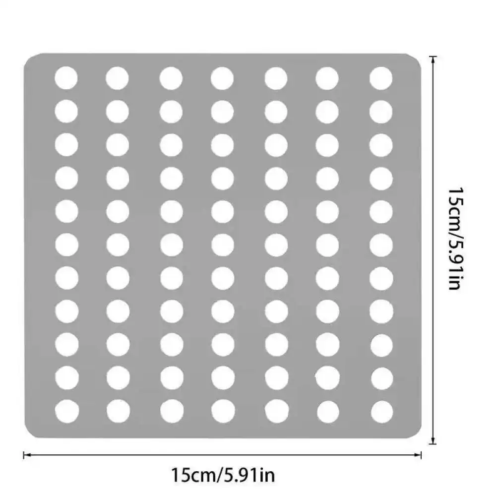 Stainless Steel Square Drain Mesh Cover Anti Blocking Filter Kitchen Sink Bathroom Floor Waste Water Strainer Net