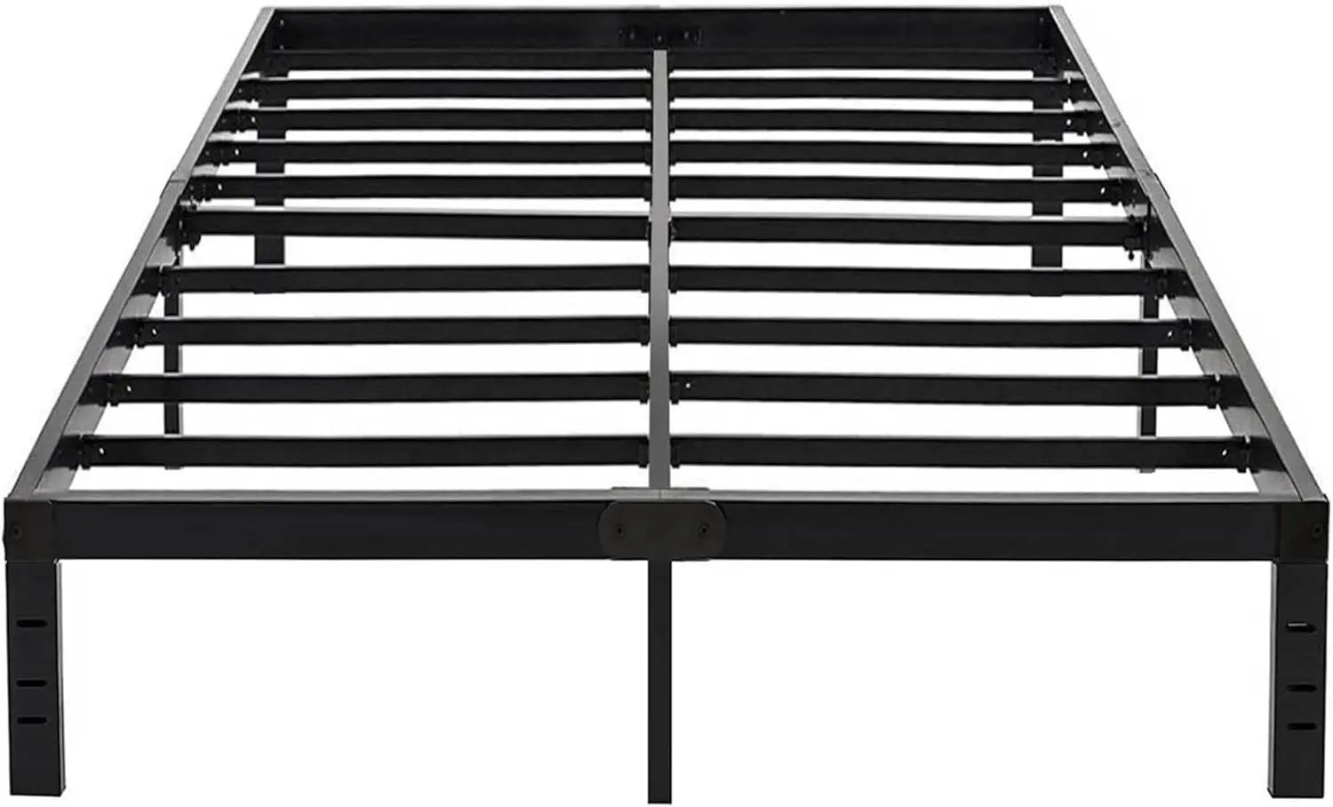 Queen Bed Frame 14 Inch High Max 1000 Pound Heavy Duty Sturdy Metal Steel Queen Size Platform No Box Spring Needed Black