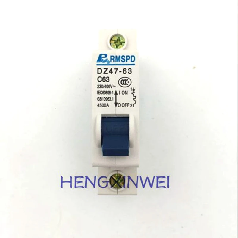 DZ47 1P  6A 10A 16A 20A 25A 32A 40A 50A 63A 220V/230V 50HZ  Mini Circuit Breaker MCB C45 C type