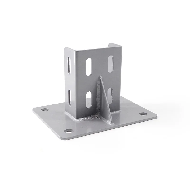 China Manufacturer 7205 40*80mm 4080mm MSR Fixed Base 4080 Aluminum Profile Floor Mounting Base Plate