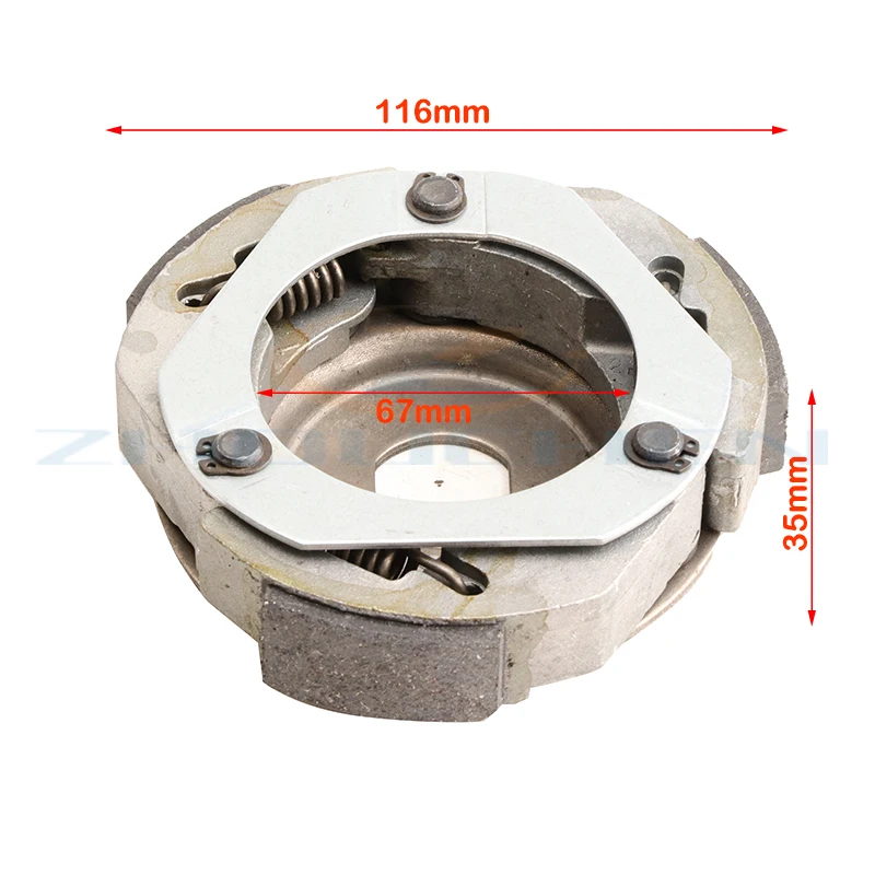 Motorcycle Driven Wheel Clutch Block Centrifugal Shoes for GY6 125cc 150cc 152QMI 157QMJ Moped Scooter ATV TaoTao Spare Parts