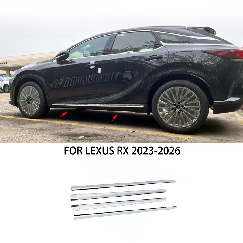 

Автомобильные аксессуары, подходят для LEXUS RX 2023-2026, хромированный комплект кузова из нержавеющей стали, боковая дверь, молдинг кузова автомобиля, накладка