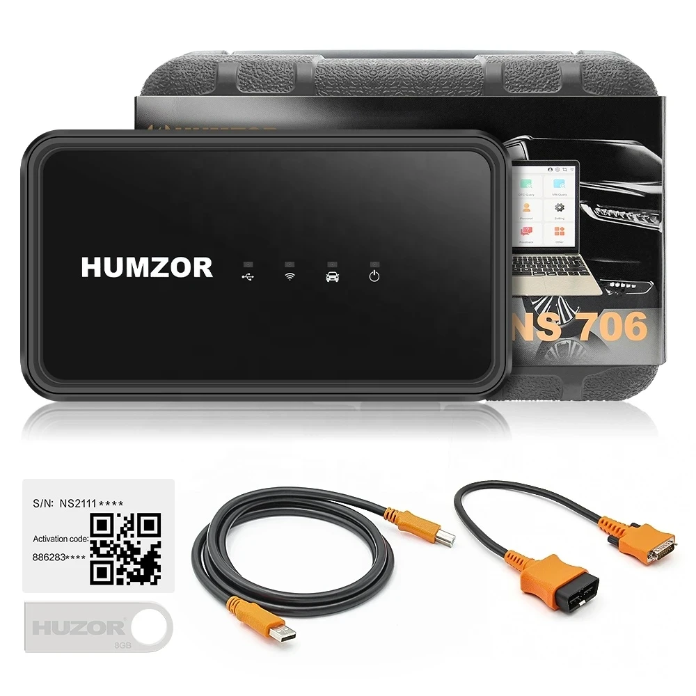 2023 Humzor NexzSYS NS706 NS 706 OBD2 Scanner Support Full System Diagnostic ECU Key Programmer 100+Special Function Free Update