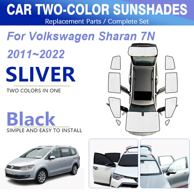 

For VW Volkswagen Sharan SEAT Alhambra 7N 2010~2022 Car Window Sunshade Window Visor Shield Windshield Auto Interior Accessories