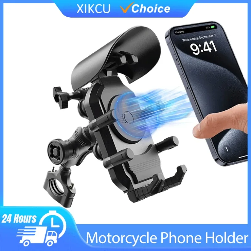 

Беспроводное зарядное устройство 15 Вт, противоударный держатель для телефона для мотоцикла, 18 Вт, USB, 30 Вт, тип C, быстрая зарядка, подставка для мотоцикла, велосипеда, скутера